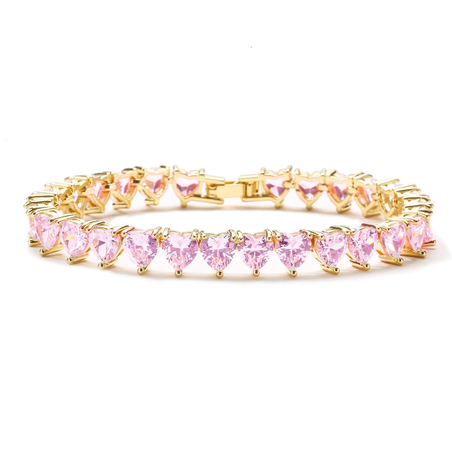 Amor Heart Tennis Bracelet