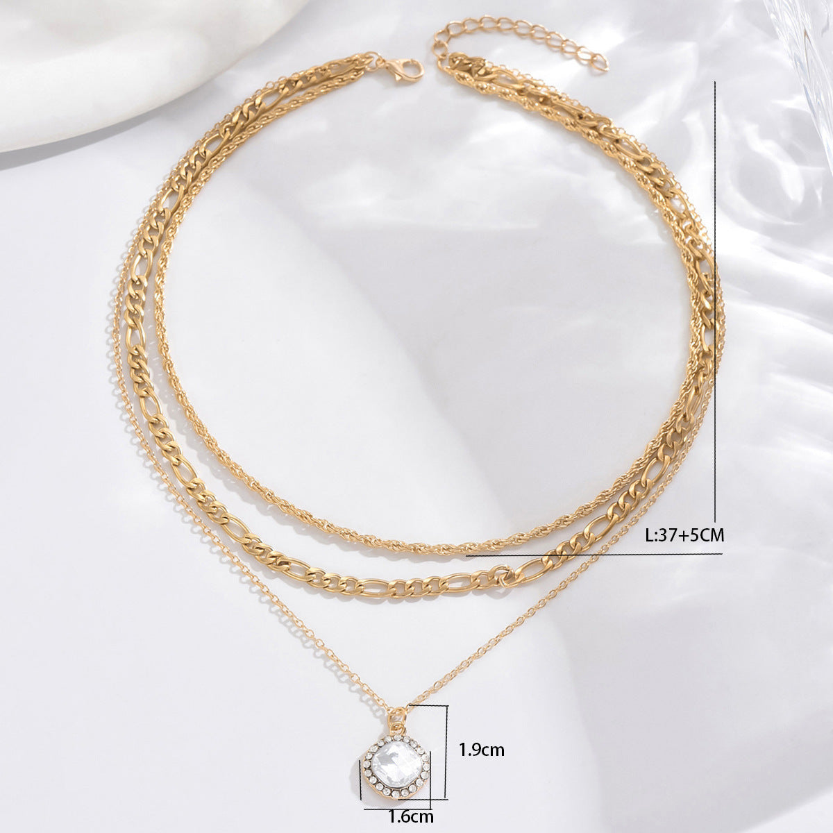 Crystal Core Layered Necklace