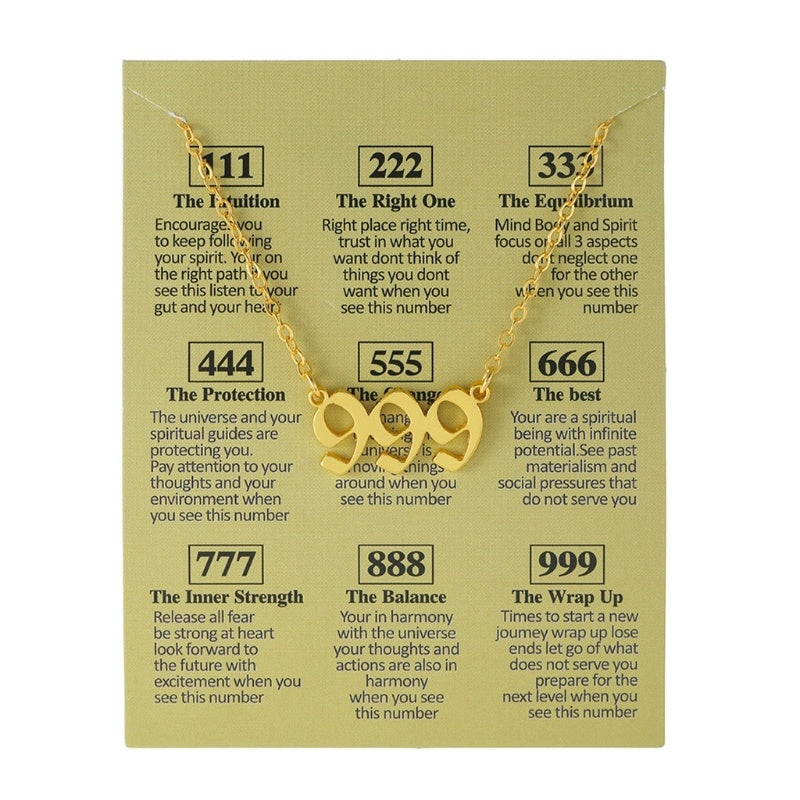 Angel Number Necklace
