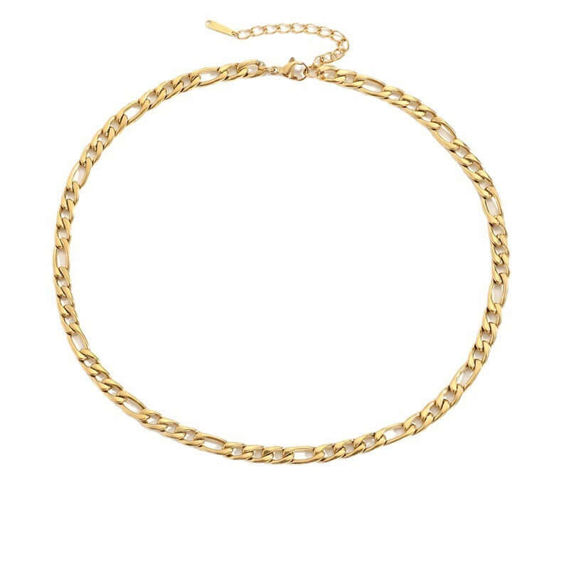 Links Classic gold chain necklace with polished finish – Links & Loops Jewellery