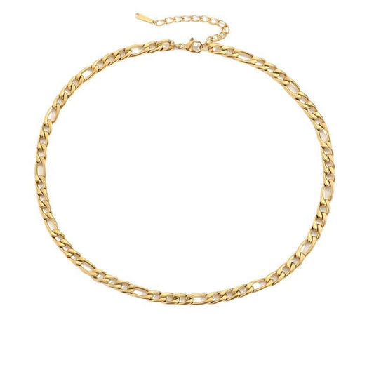 Links Classic gold chain necklace with polished finish – Links & Loops Jewellery
