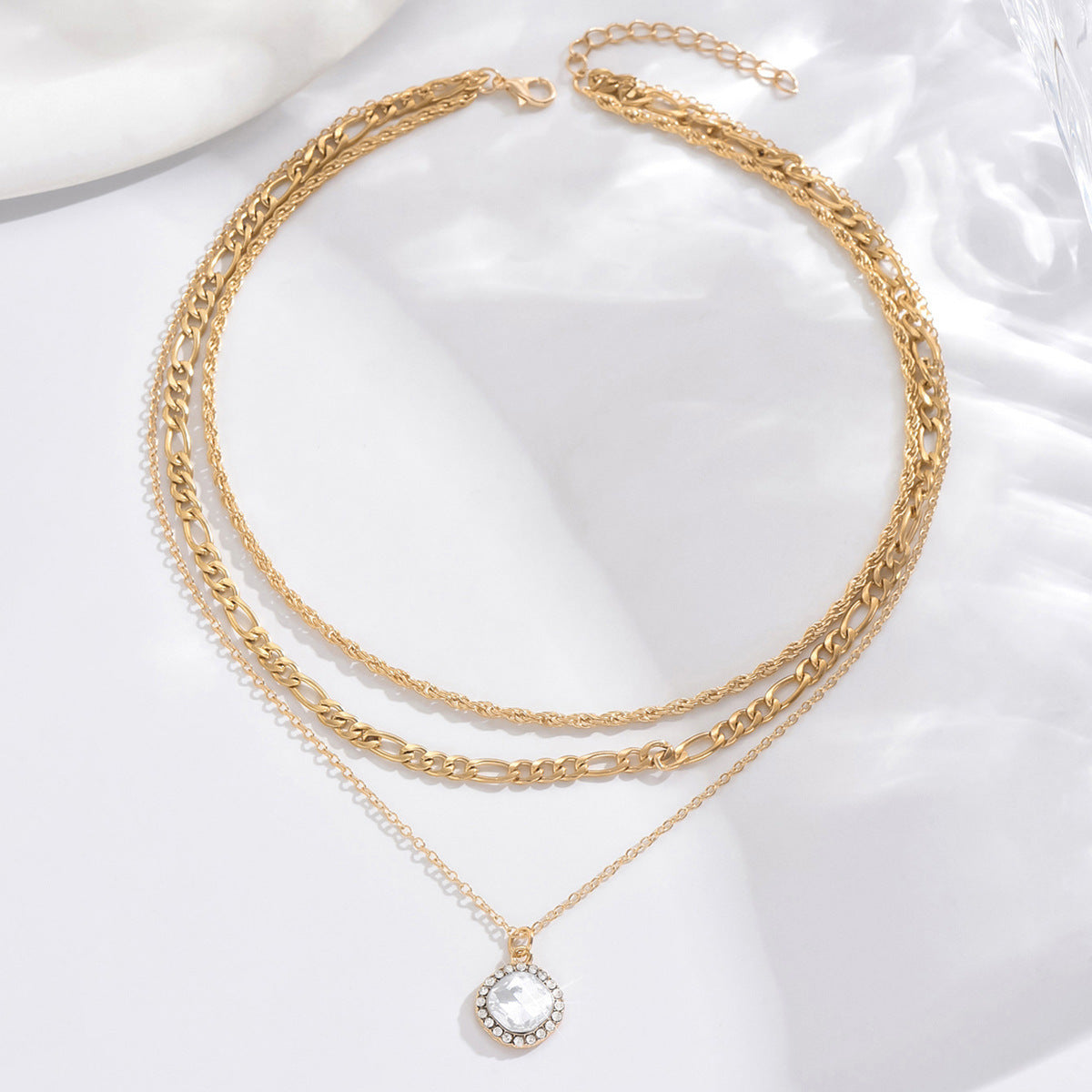 Crystal Core Layered Necklace