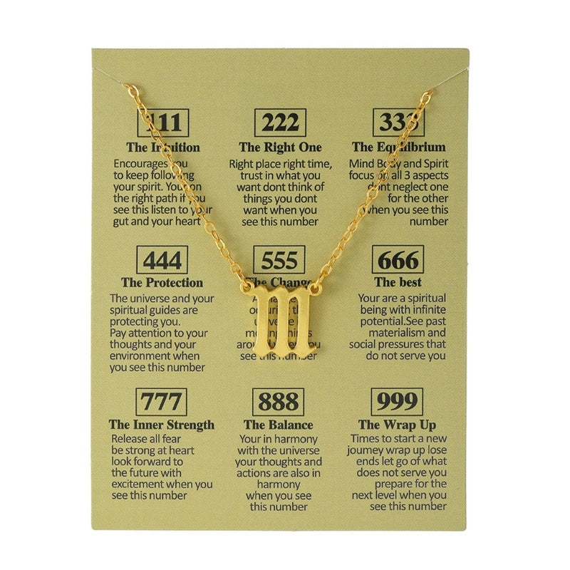 Angel Number Necklace