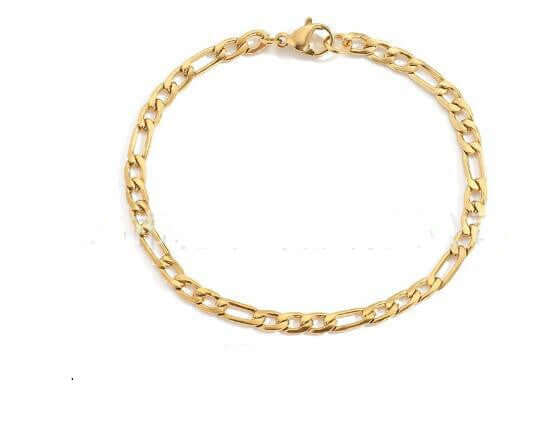 Links Classic gold chain bracelet with polished finish – Links & Loops Jewellery