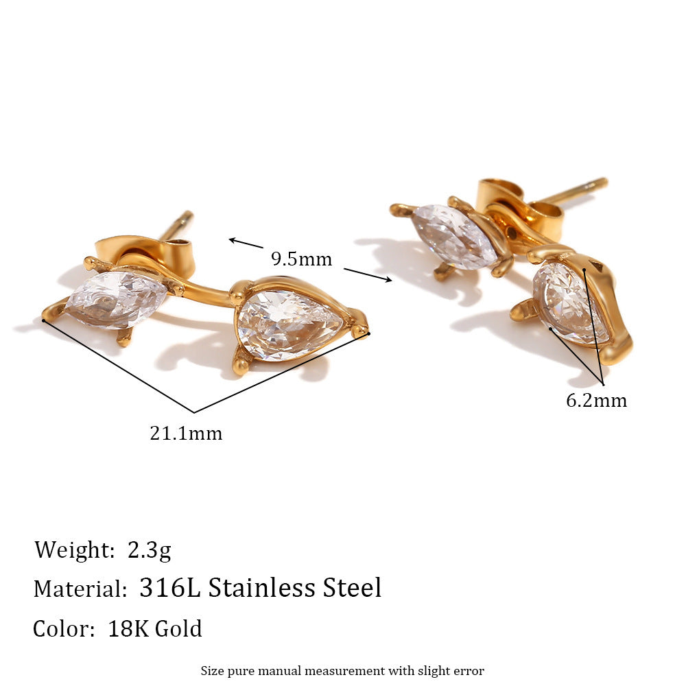 Glowstone Duo Stud Earrings